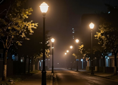 В Анапе продолжается модернизация уличного освещения в Виноградном и Чембурке