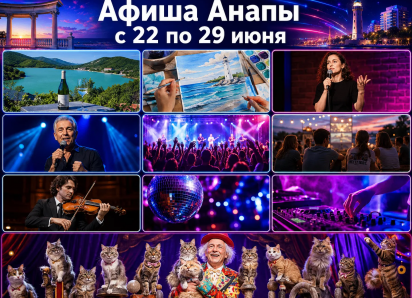 Афиша мероприятий в Анапе с 22 по 29 июня
