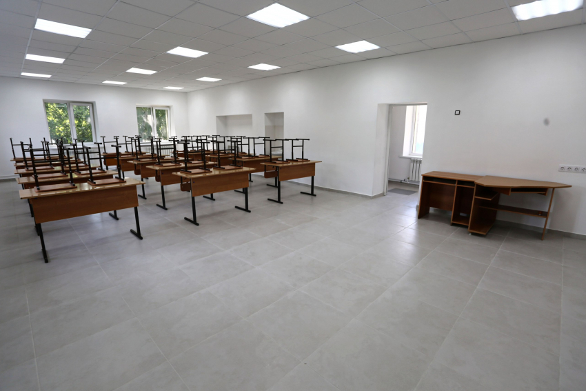 Первый этап капремонта школы под Анапой подошёл к концу