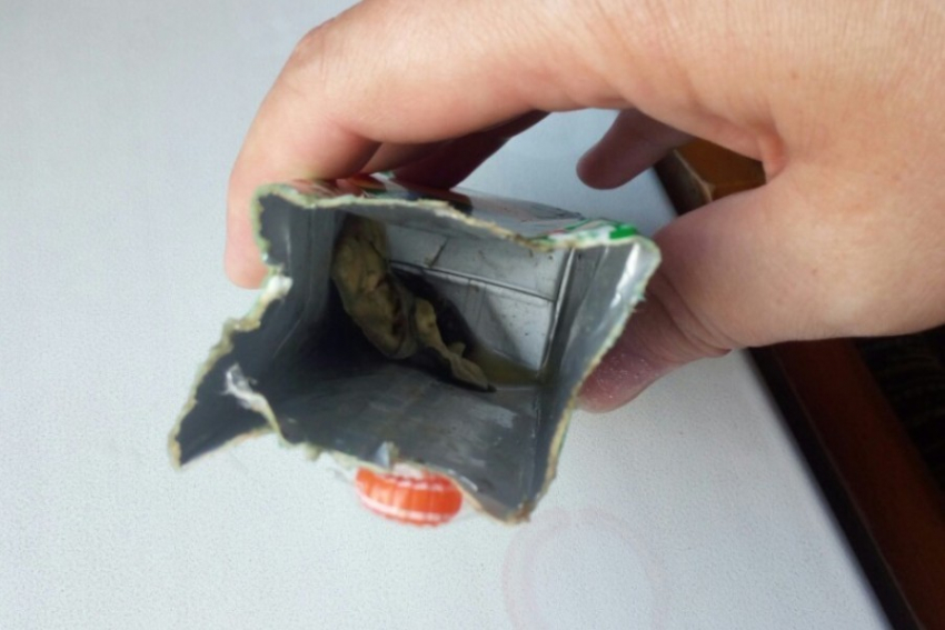 В соседнем с Анапой городе в пакете из-под сока женщина обнаружила нечто