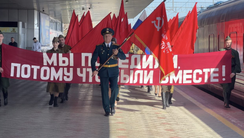 Иммерсивный музей на колесах «Поезд Победы» прибыл в Анапу