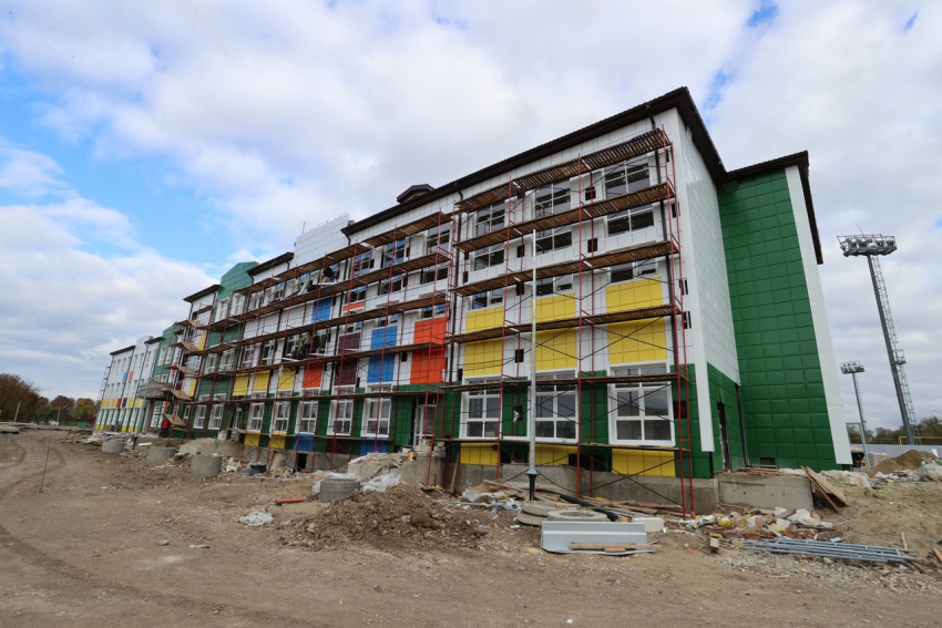 Строительство корпуса школы в станице Анапской заканчивается