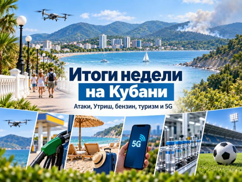 Атаки на побережье, пожар на Утрише, проблемы с бензином и миллиарды инвестиций: чем жила Кубань на минувшей неделе