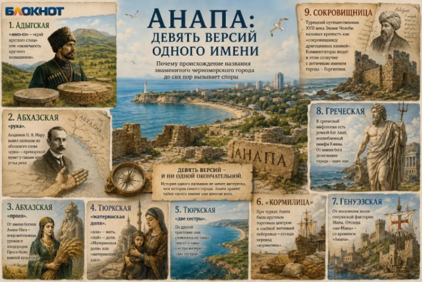 Анапа: девять версий одного имени