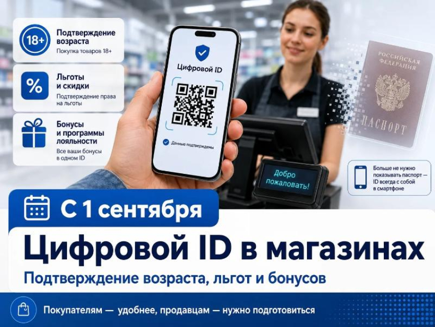 Паспорт можно оставить в кармане: с 1 сентября магазины обязаны принимать Цифровой ID