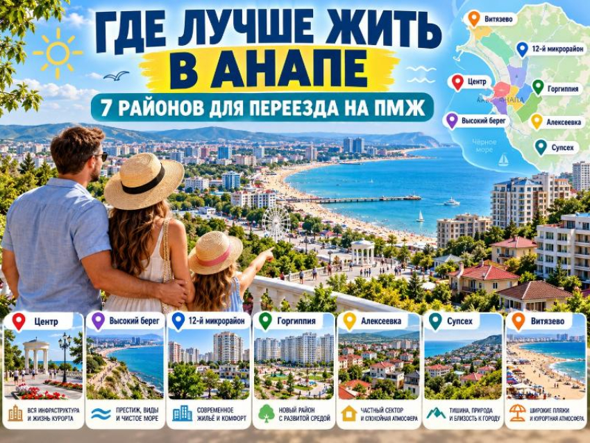 Где лучше жить в Анапе: 7 районов для переезда на ПМЖ