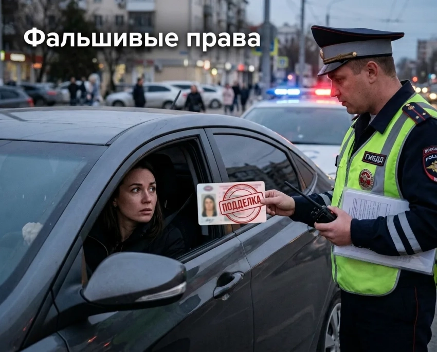 Жительнице Анапы грозит уголовное наказание за езду с фальшивыми правами