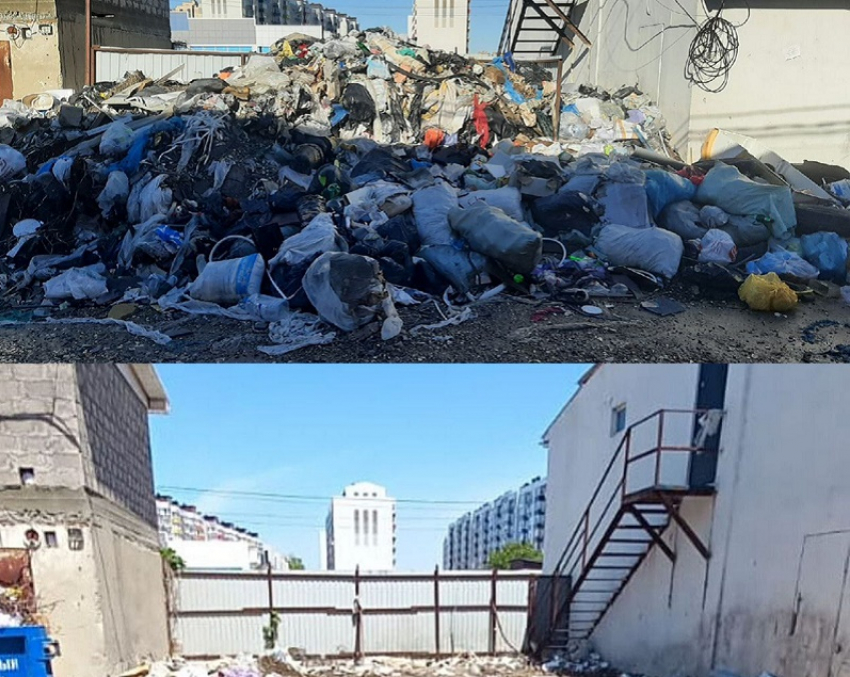 В Анапе ликвидировали стихийную свалку на территории ГСК-15