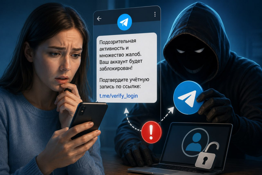 Анапчан предупредили о новой схеме мошенников в Telegram