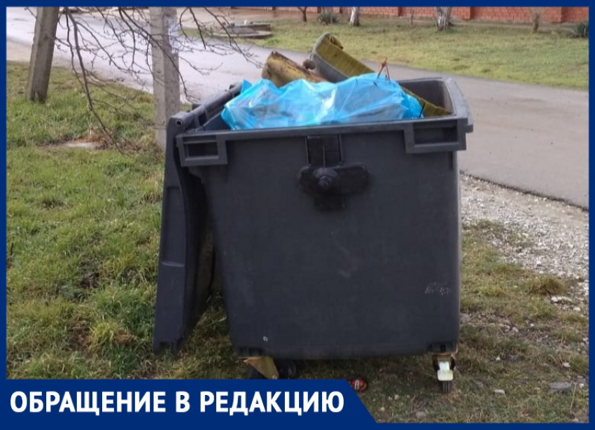 Анапчанин Сергей Сычёв считает, что мусор в Витязево надо вывозить через день