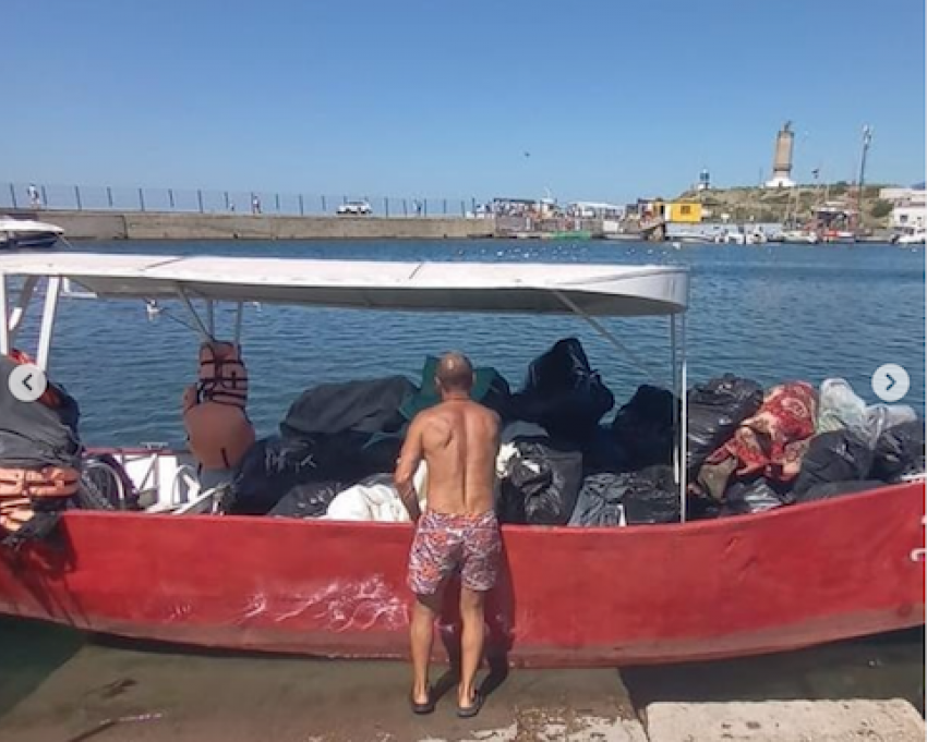 Из лагуны «Утриша» под Анапой волонтеры убрали 16 кубометров мусора
