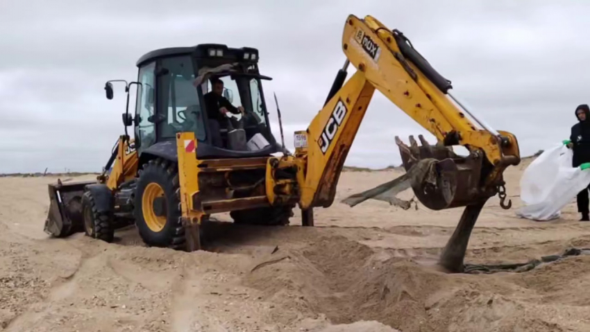 Основной этап демонтажа защитного вала в Анапе завершен