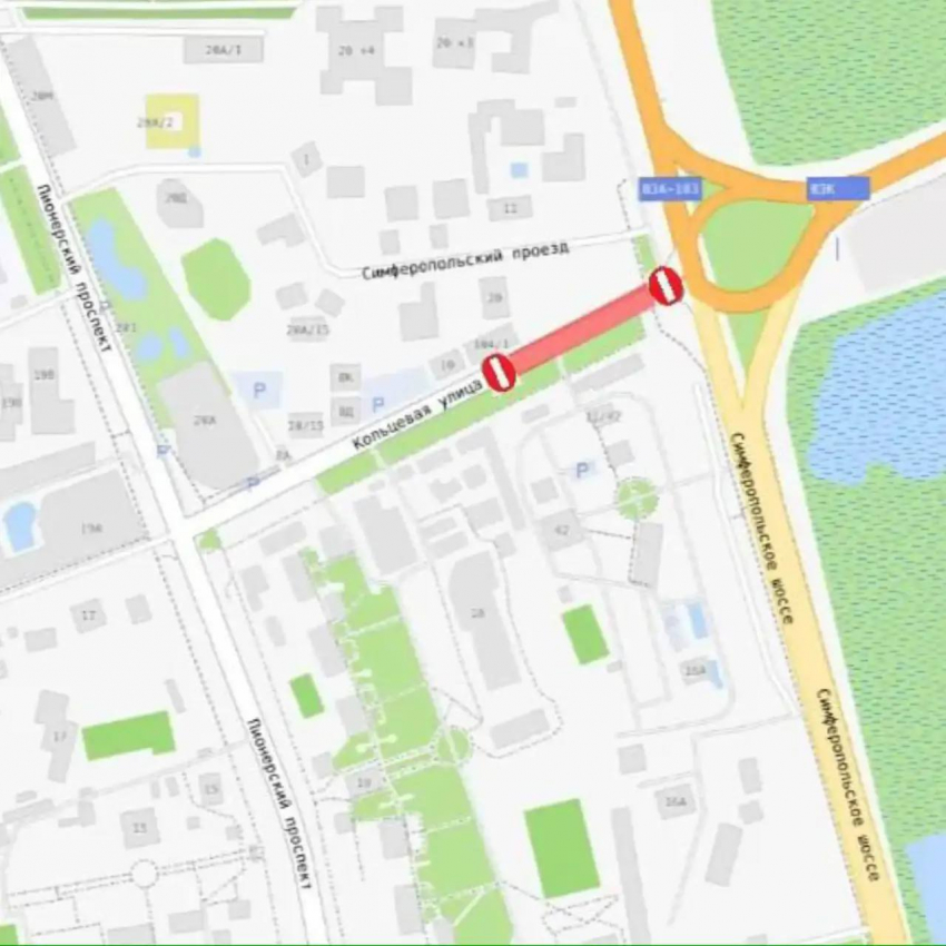 В Анапе с 31 марта перекроют участок улицы Кольцевой