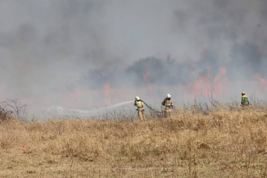 Мощный пожар в Темрюке локализован – в Анапе также сохраняется высокая опасность возгораний