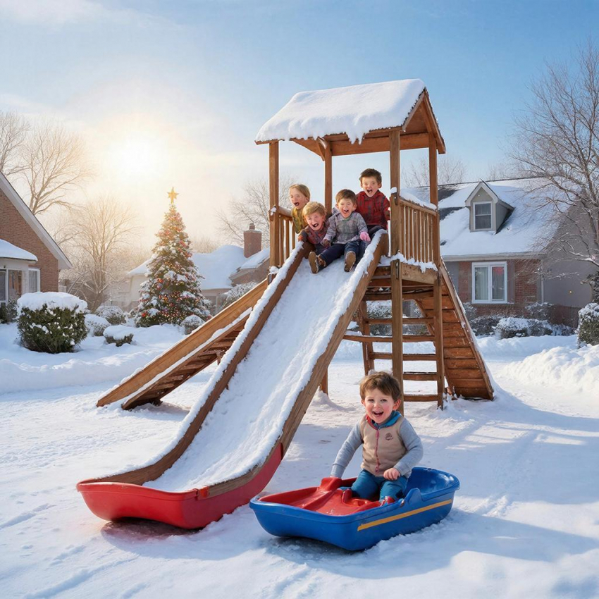 В России предложили запретить зимние горки