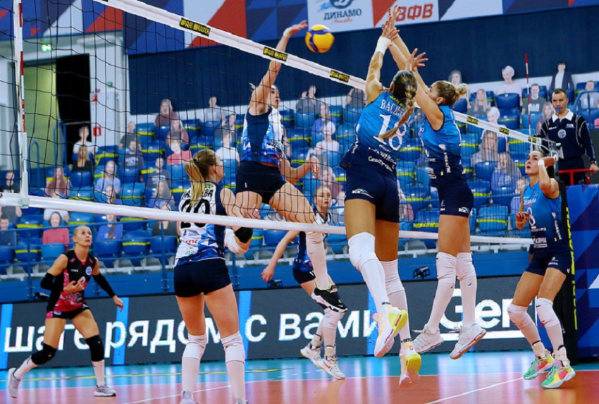 Волейбольное «Динамо-Анапа» в домашнем туре первенства России одержало три победы в четырех матчах