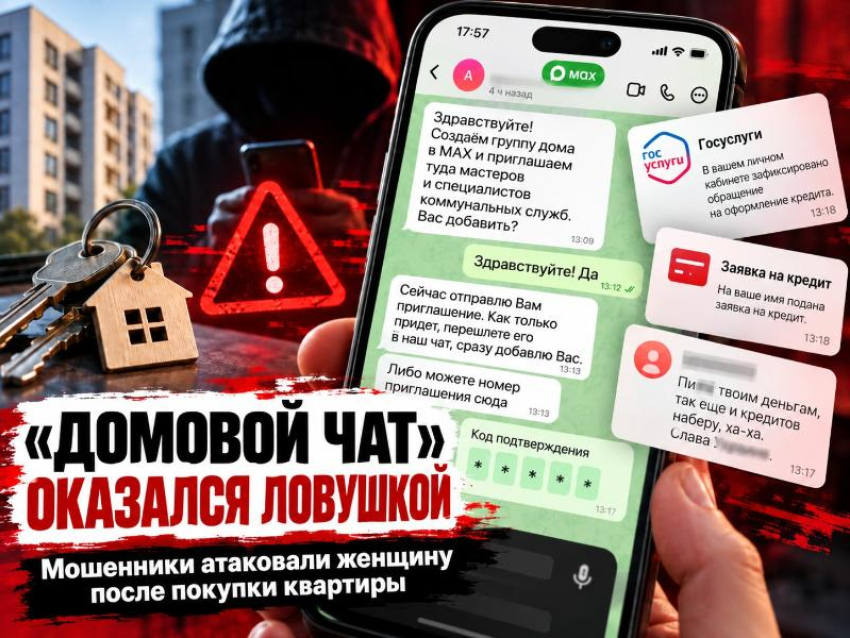 Купила квартиру — через несколько часов мошенники позвали в «домовой чат»