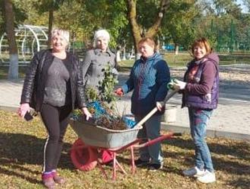 В станице Благовещенской под Анапой посадили берёзы, розы и виноград