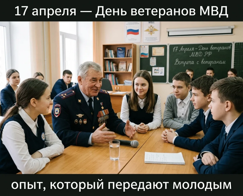 17 апреля в России отмечается День ветерана органов внутренних дел и внутренних войск