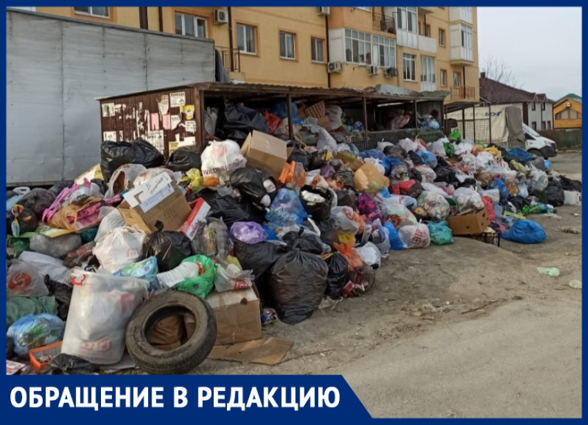 Любовь Спицына возмущена горами мусора на улице Солнечной в Анапе