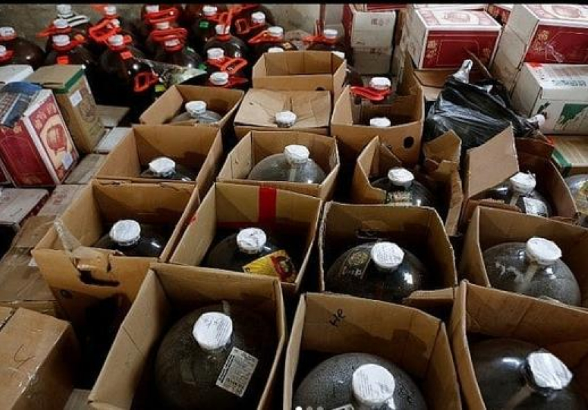 Анапские полицейские снова изъяли более 600 литров алкоголя без документов
