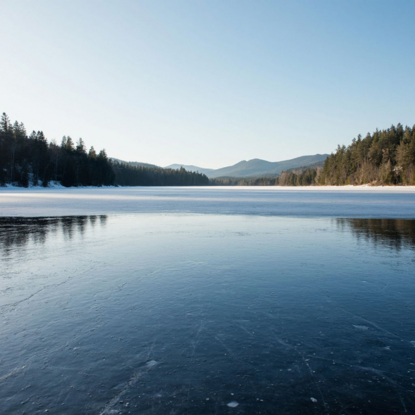 Тонкий лед анапских озер держится на честном слове - выходить на него опасно
