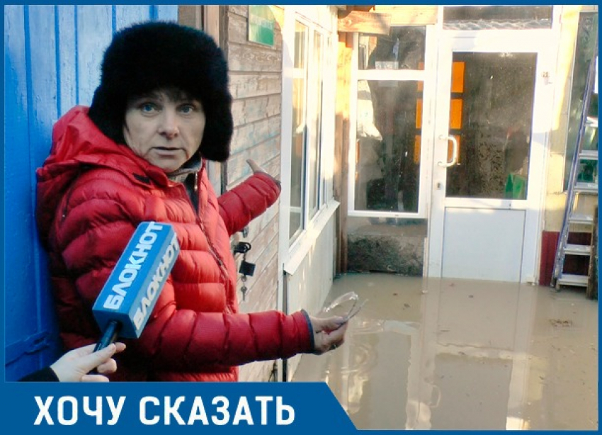В станицу под Анапой пришла большая паводковая вода со стороны Новороссийска