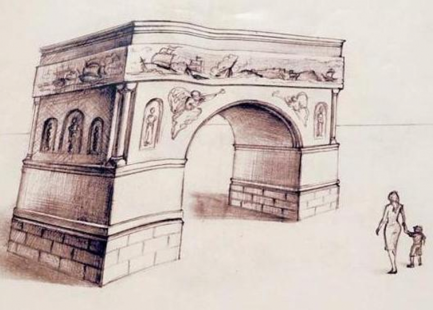 В Анапе на месте снесённого торгового павильона появится Триумфальная арка 