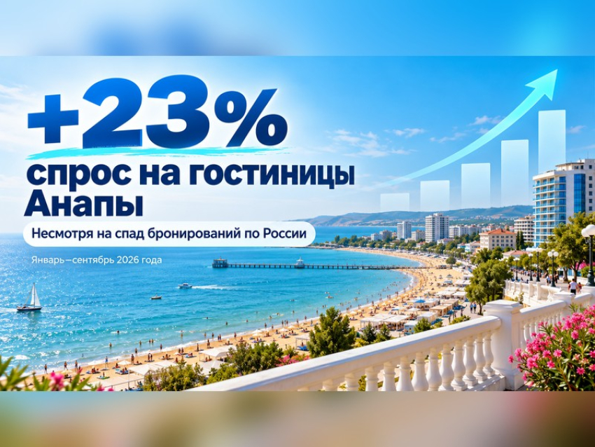 Туристы возвращаются в Анапу? Спрос на гостиницы курорта вырос на 23% вопреки общероссийскому спаду
